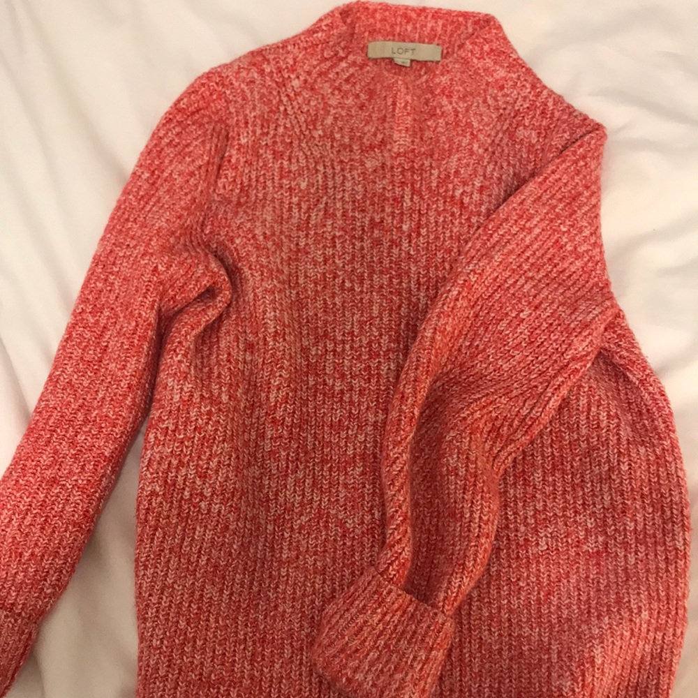 LOFT thick marled sweater